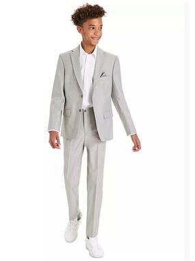 Michael Kors Light Gray Boys' Two-Piece Suit